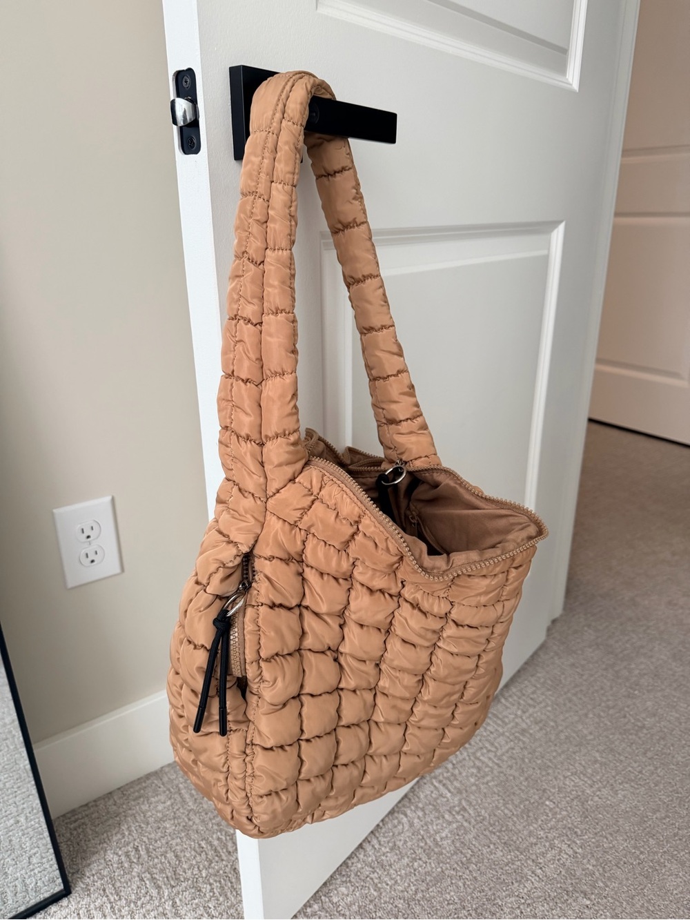 FP Movement by Free People Quilted Puffer Crossbody Bag in Tan - Picture 6 of 6